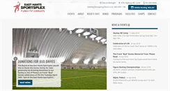 Desktop Screenshot of easthantssportsplex.ca